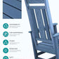 Oversized Outdoor Rocking Chairs Set of 2 (2 Count)