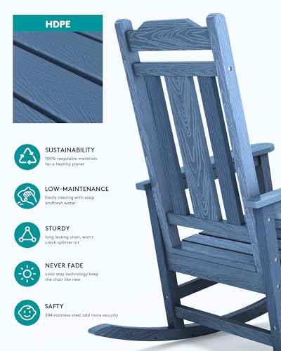 Oversized Outdoor Rocking Chairs Set of 2 (2 Count)