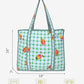100% Cotton Quilted Tote Bag For Women