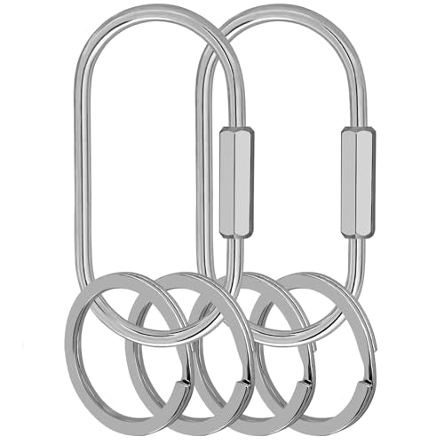 2 Pack Brass Key Chain (2 Count)