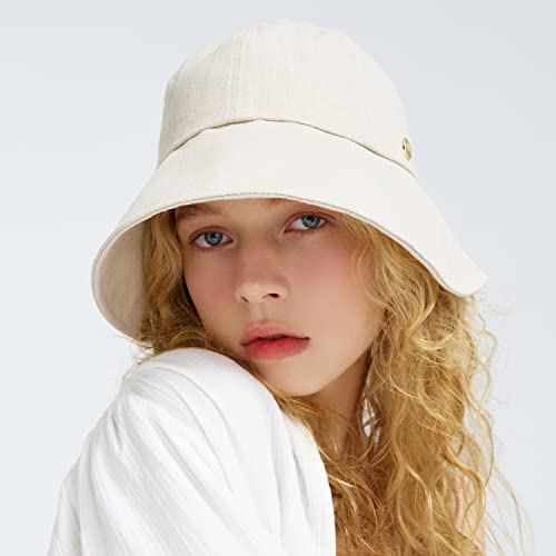 Linen Victorian Bonnet Hat Sun Cap