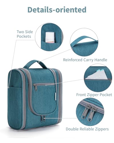 Small Hanging Travel Toiletry Bag Cosmetic Make up Organizer for Women and Men