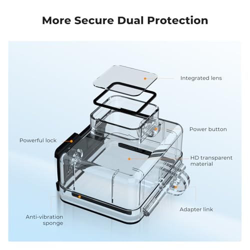 60M 196FT Waterproof Case Compatible with GoPro Hero 13 Black