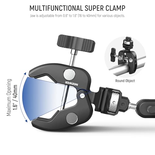 Double Super Clamp Camera Mount with Magic Arm