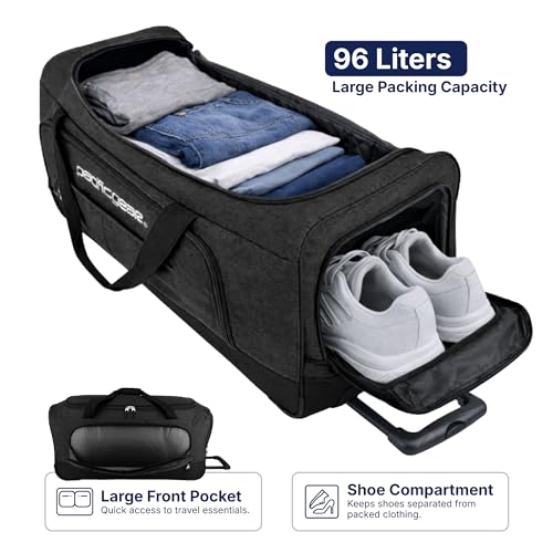 Duffel Bag with Rolling Wheels