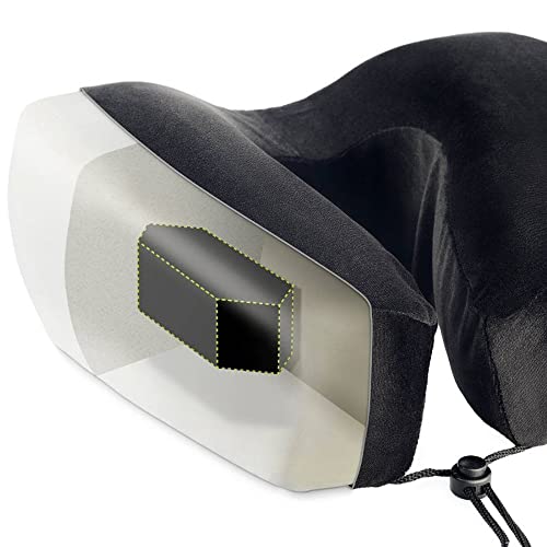 Contoured Memory Foam Hexform Travel Cervical Neck Pillow for Shoulder & Neck Pain