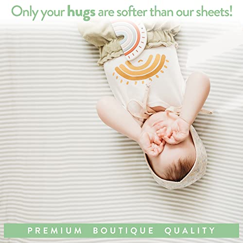Travel Crib Fitted Sheets Compatible with Guava Lotus (2 Count)