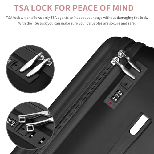 Expandable Luggage with Spinner Wheels