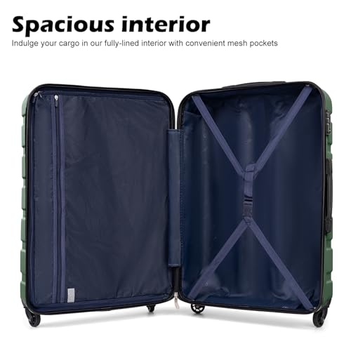 Luggage Set Lightweight Durable Hardshell (3 Count)