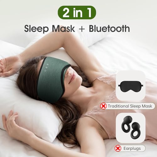 Sleep Headphones with Bluetooth 5.4 Sleep Mask