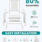 HDPE Oversized Rocking Chair Outdoor