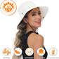 Sun Hats for Women Bucket Hat UV Protection Fishing Hat Wide Brim Safari Hats 2 in 1 Zip