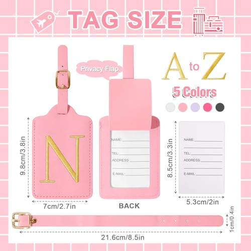 Personalized Initial Luggage Tags for Suitcase