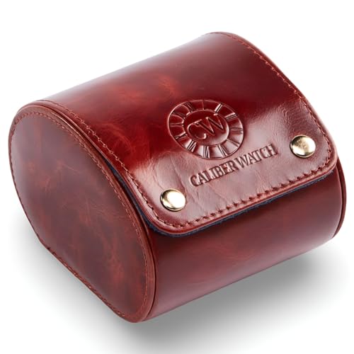 Genuine Napa Leather Watch Roll Travel Case