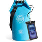 5/10/25/30/40L Waterproof Dry Bag, Medium Lightweight Roll Top Dry Bag Backpack w/Waterproof Phone Case, Kayaking, Travel, Hiking, Fishing, Tubing, Camping, the Beach, Men/Women (Blue)
