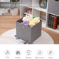 13x13x13 Inch Foldable Cube Storage Bins with Metal Handles (4 Count)