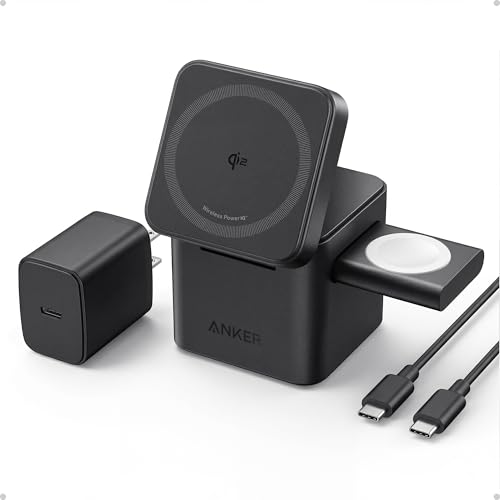 3-in-1 Cube MagSafe Compatible Qi2 15W Foldable Charging Station