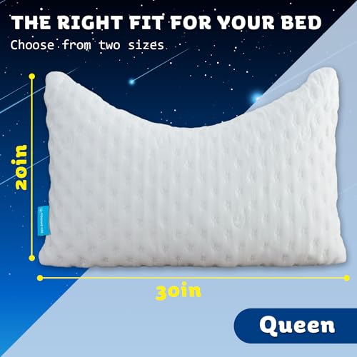 Cooling Side Sleeper Pillow for Neck and Shoulder Pain (2 Count)