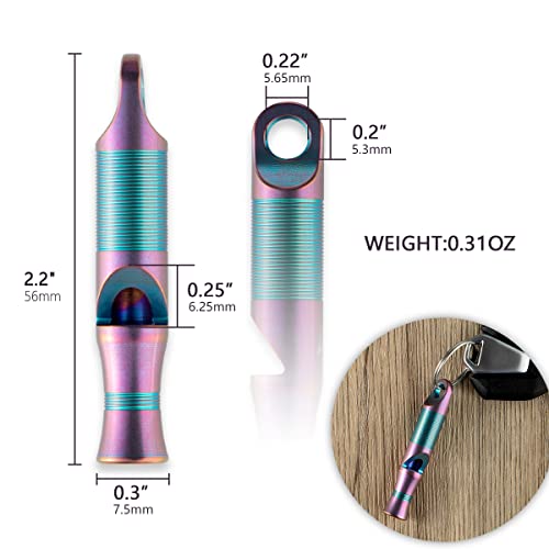 Titanium Emergency Whistle Survival Loud