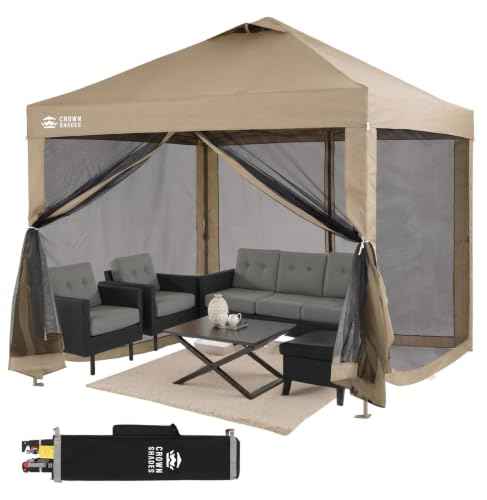 Gazebo 10x10 Pop Up Canopy with Mosquito Netting