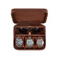 3 Slot Luxury Travel Faux Leather Watch Case. Watch Storage Organizer. Watch Display & Watch Holder. Perfect For Watch Collection. Ready to Gift for Men