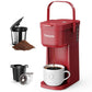 Mini Single Serve Coffee Maker for K Cups and Grounds with Handle