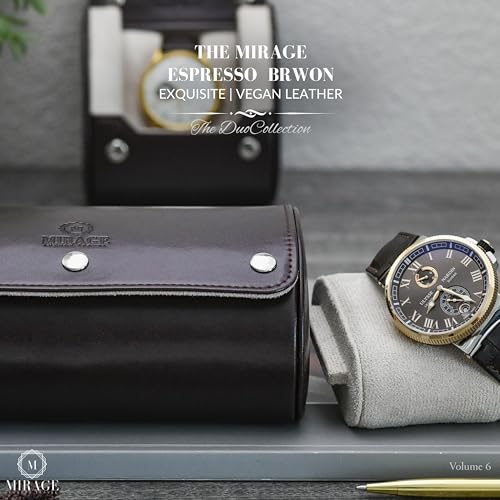 Watch Travel Case for Men Watch Roll for Travel Organizer and Display Watch Case (36 Count)