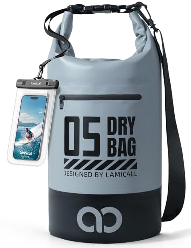Dry Bag Waterproof Backpack with Phone Pouch 5L