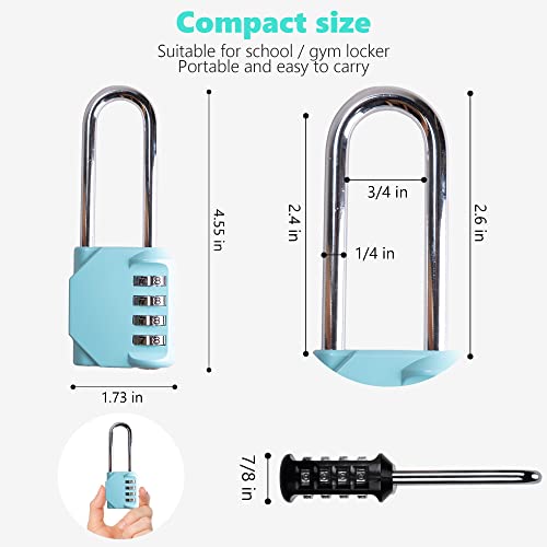 CL21AS 2.6 Inch Long Shackle Combination Lock