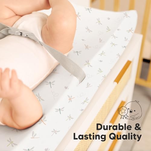2 Pack Baby Changing Pad Cover for Girl (2 Count)