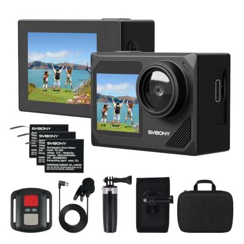 SVGo2 4K Action Camera Travel Kit with Selfie Stick Tripod