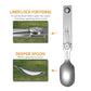 C2 2 in 1 Detachable Folding Camping Utensil with Fork & Spoon