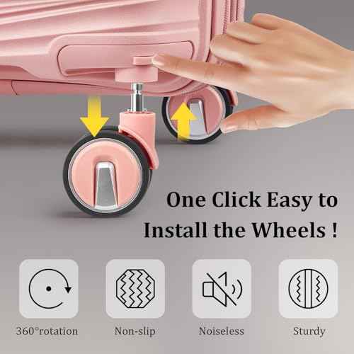 Luggage Sets 6 Piece Expandable Suitcase (6 Count)