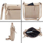 Leather Crossbody Bags for Women Small Genuine Nappa Purse Multi