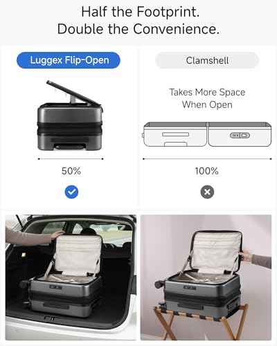 Top Opening Expandable Carry On Suitcase
