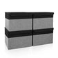 Large 22 Quart Linen Fabric Foldable Storage Bin Cube Organizer Basket with Flip (4 Count)