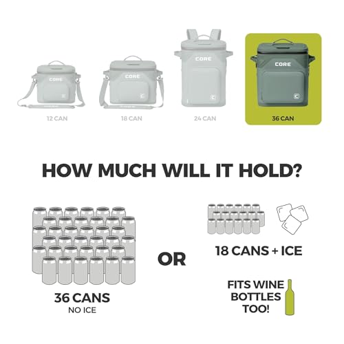 Magnetic Leak Proof 36 Can Soft Cooler with Waterproof Zipper