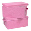 Storage Bins With Lids Closet Organizer Cabinet Box For Clothes (2 Count)
