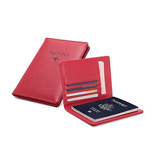 Travel Wallet & Family Leather Passport Holder Cover RFID Blocking Travel Wallet