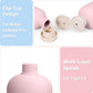 6.7oz 4Pcs Plastic Refillable Travel Shampoo & Conditioner Bottles With Flip Cap