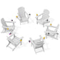 Outdoor Adirondack Chair Set of 6 with Cup Holders (6 Count)