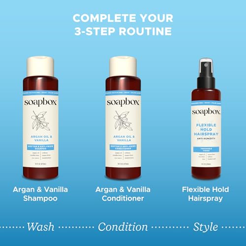 Argan Oil & Vanilla Shampoo for Frizzy Hair (33.8 Fl Oz)