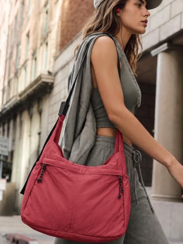 20L Crossbody Tote Bag Large Capacity Lightweight Hobo Shoulder Sling Bags for Gym Shopping Beach Travel