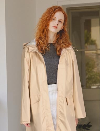Waterproof Rain Poncho for Women Packable Hooded Raincoat with Pocket