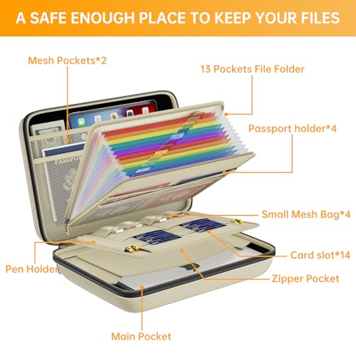 Fireproof File Organizer with Lock