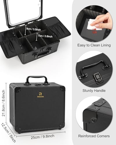 Makeup Bag with LED Mirror