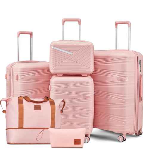 Luggage Sets 6 Piece Expandable Suitcase (6 Count)
