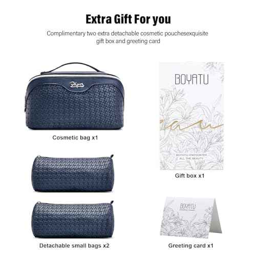 Travel Makeup Bag Cosmetic Bags for Women (3 Count)