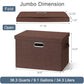Storage Bins with Lids Fabric Closet Organizers Cubes Office Organization (3 Count)
