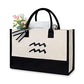 Embroidery Constellation Canvas Bag for Women